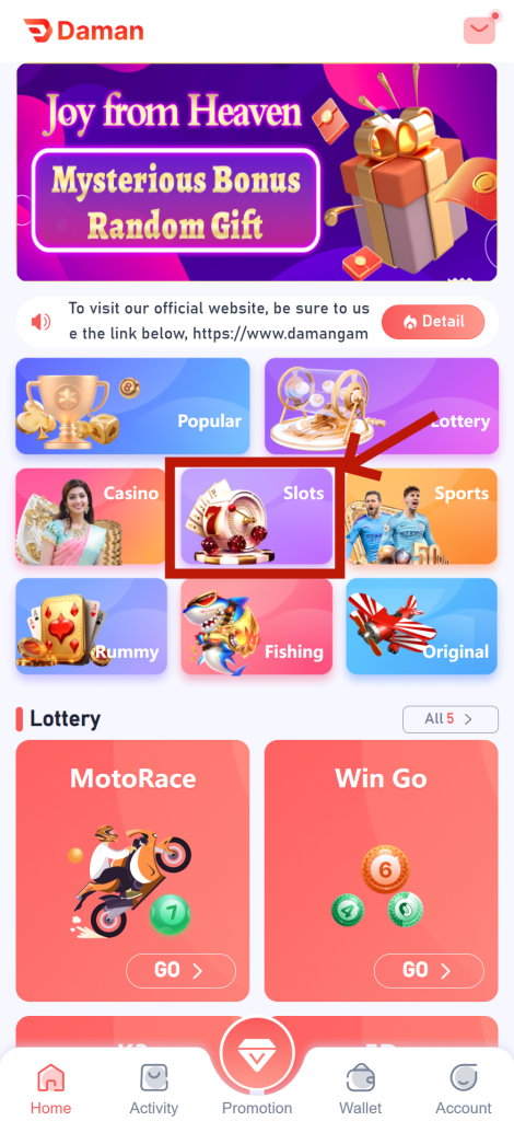 Build your gaming empire in Daman Game and win big with Golden Empire插图1 daman game Find game steps